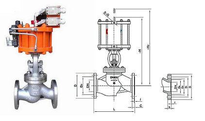 不銹鋼氣動截止閥結(jié)構(gòu)圖 不銹鋼氣動截止閥結(jié)構(gòu)圖