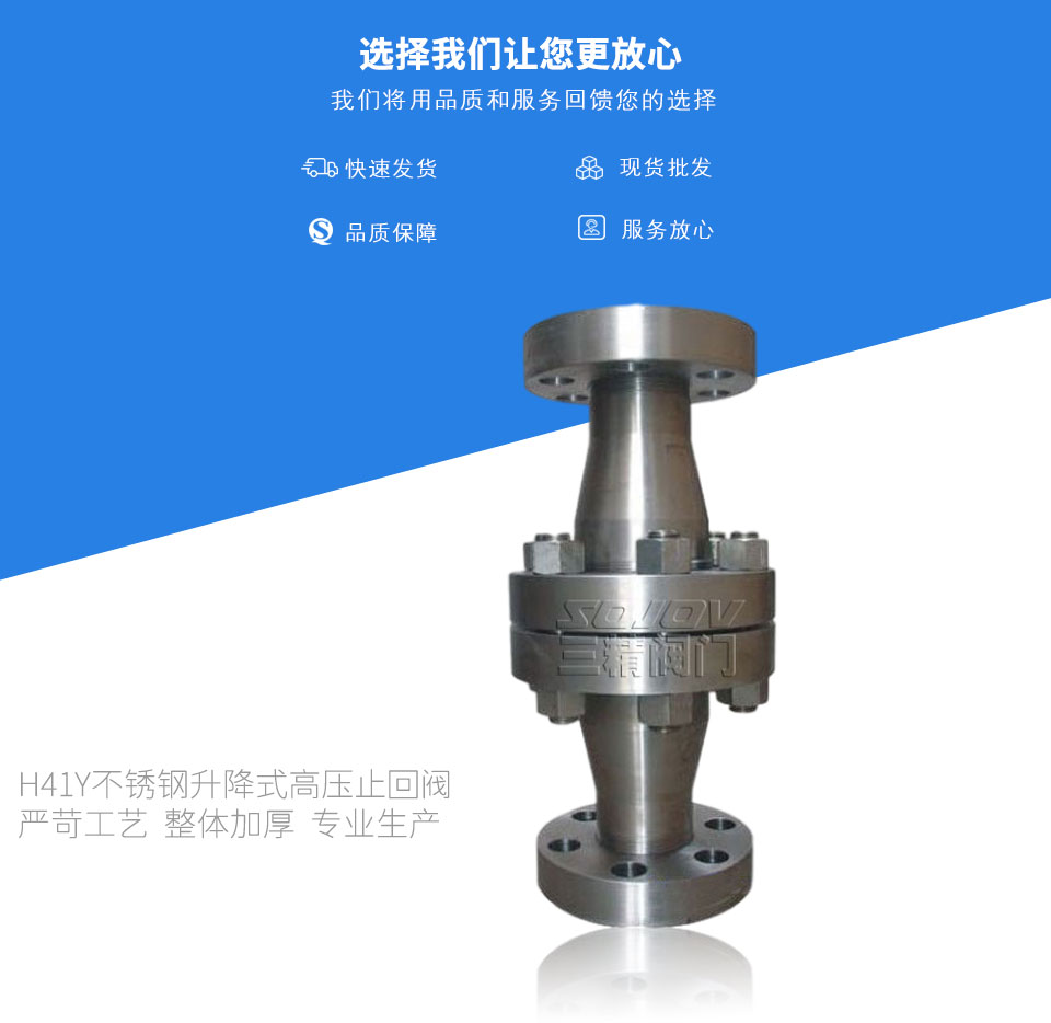 H41Y不銹鋼升降式高壓止回閥 H41Y不銹鋼升降式高壓止回閥