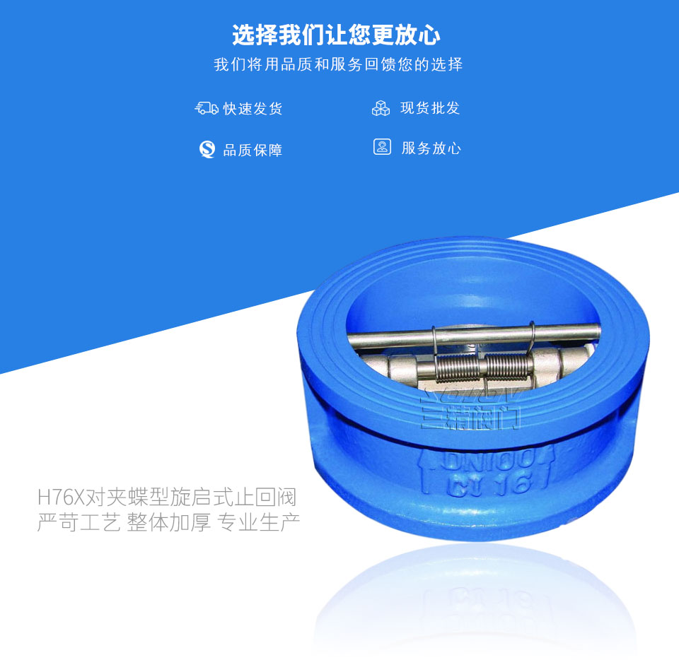 H76X對(duì)夾蝶型旋啟式止回閥 H76X對(duì)夾蝶型旋啟式止回閥