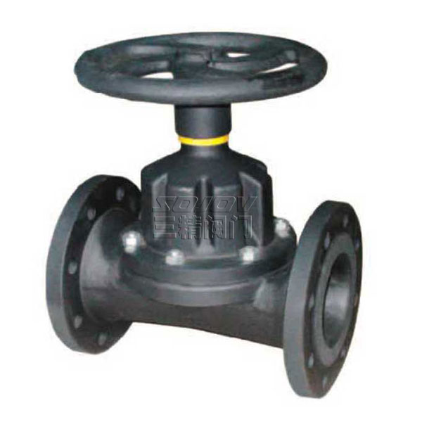 G46J直通式襯膠隔膜閥  G46J直通式襯膠隔膜閥