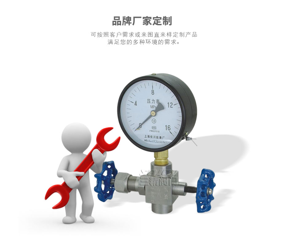 J19H-16-320儀表針型閥(含壓力表)可定制 J19H-16-320儀表針型閥(含壓力表)可定制