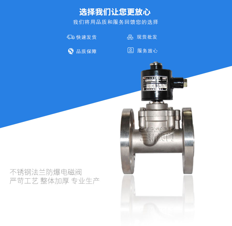 不銹鋼法蘭防爆電磁閥 不銹鋼法蘭防爆電磁閥