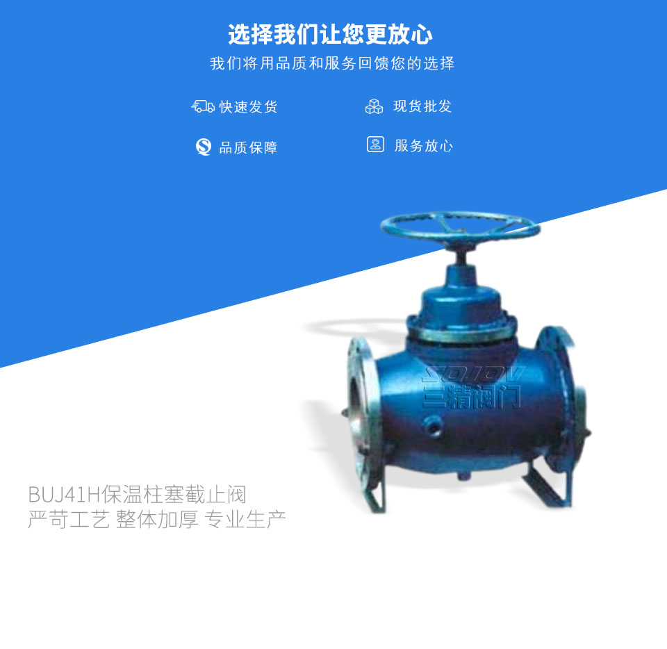 BUJ41H保溫柱塞截止閥 BUJ41H保溫柱塞截止閥