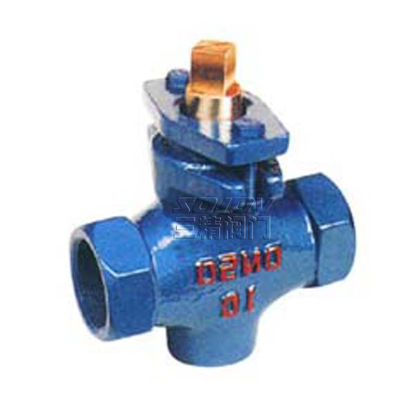 X13T二通內(nèi)螺銅芯旋塞閥 X13T二通內(nèi)螺銅芯旋塞閥