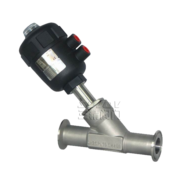 快裝式氣動角座閥 快裝式氣動角座閥