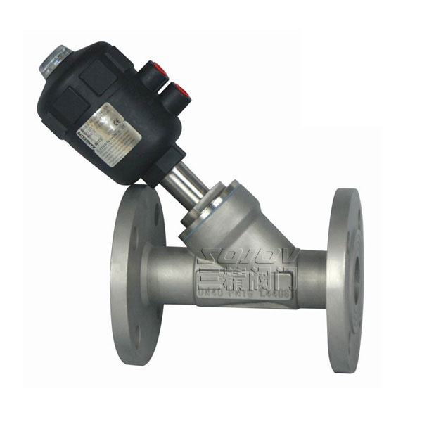 塑料頭法蘭角座閥 塑料頭法蘭角座閥