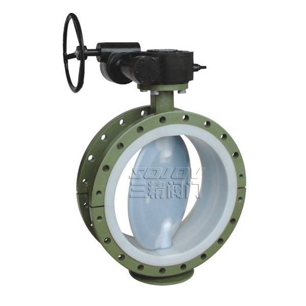 D341F46-16C襯氟蝸輪蝶閥 D341F46-16C襯氟蝸輪蝶閥