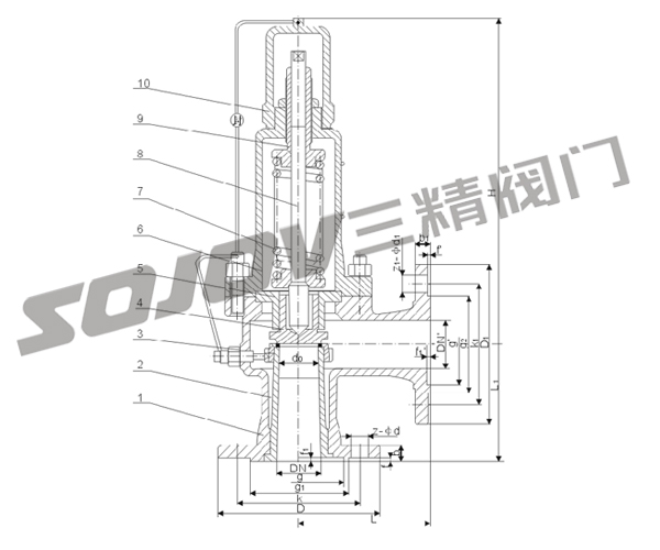 液化氣安全閥CAD圖紙