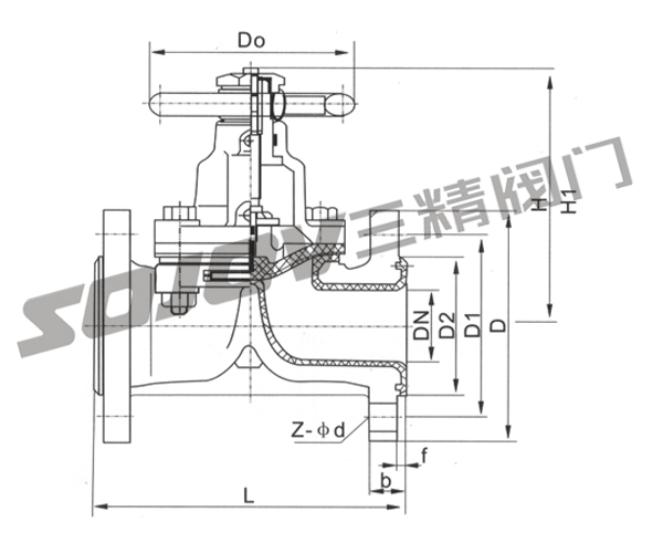 三精閥門隔膜閥圖紙