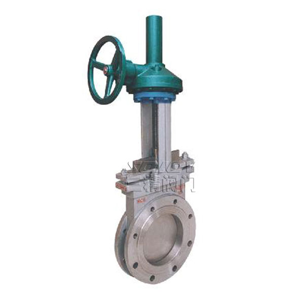 PZ573H傘齒輪對夾式刀型閘閥