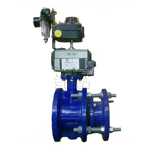 SD643H氣動法蘭式伸縮蝶閥