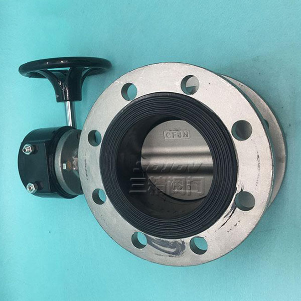 D341X不銹鋼蝸輪軟密封蝶閥