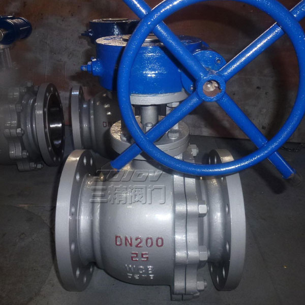 Q341F蝸輪法蘭球閥 不銹鋼蝸輪球閥