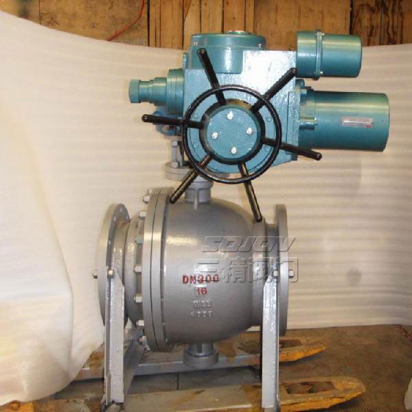 Q947F電動固定球閥 電動高壓球閥