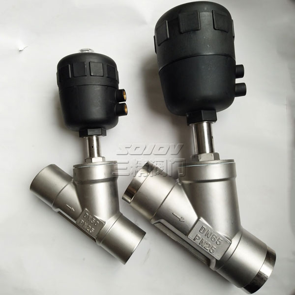 塑料頭焊接角座閥