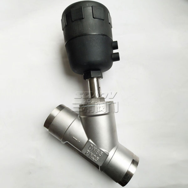 塑料頭焊接角座閥