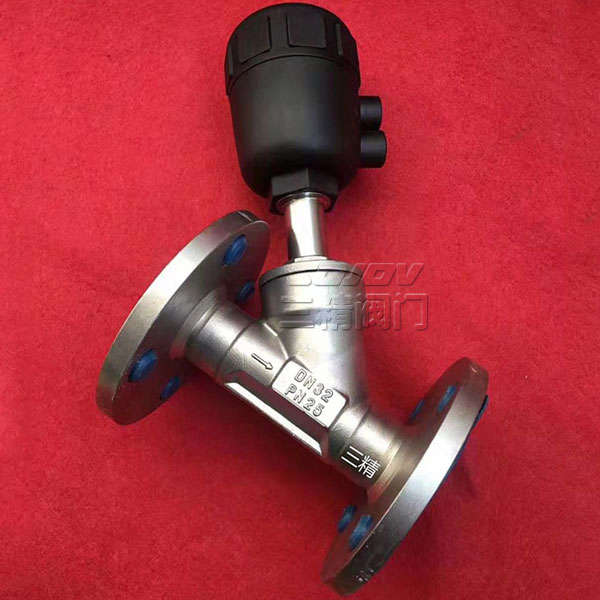 塑料頭法蘭角座閥