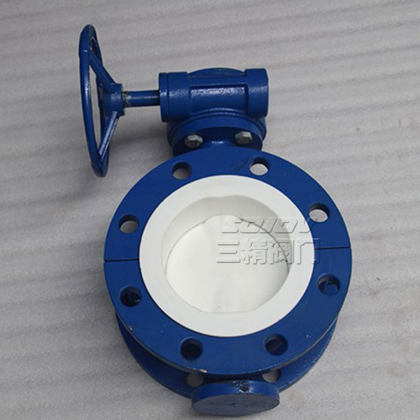 D341F4-16C蝸輪襯氟蝶閥