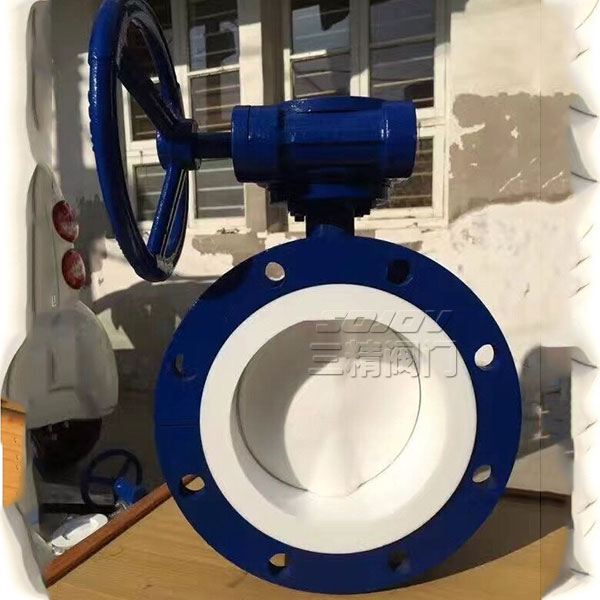 D341F4-16C蝸輪襯氟蝶閥