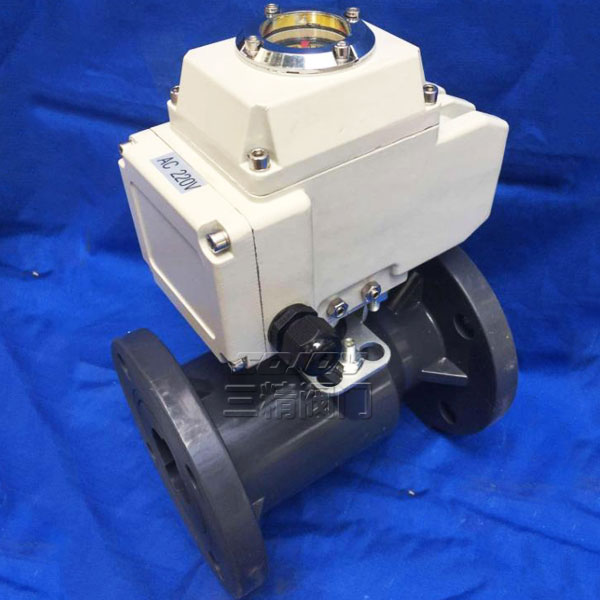 Q941F-10S電動塑料法蘭球閥