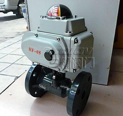 Q941F-10S電動(dòng)塑料法蘭球閥