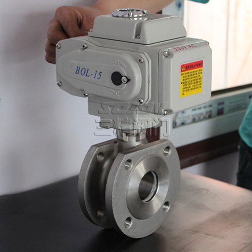 Q971F電動對夾式球閥