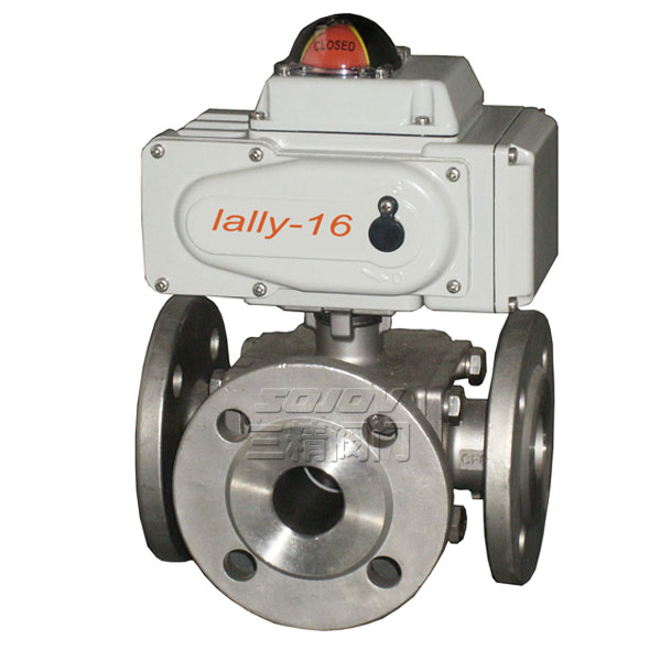 Q946F電動四通球閥