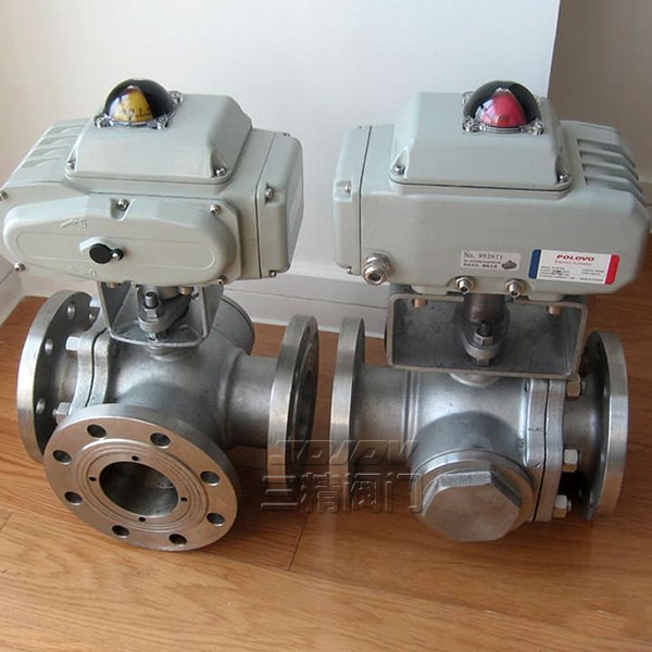 Q646F氣動四通球閥