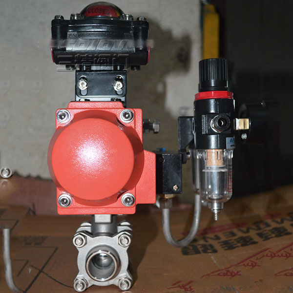 Q611F氣動三片式球閥