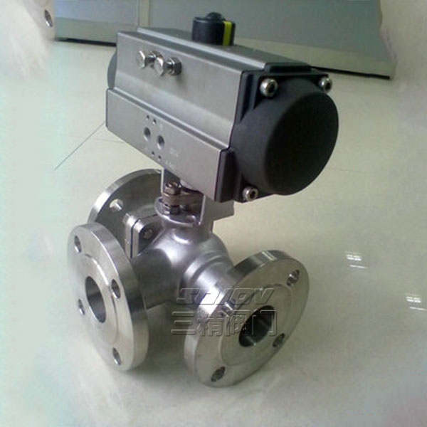 Q644F/H氣動三通球閥