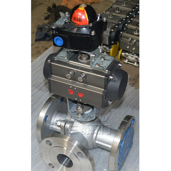 Q644F/H氣動三通球閥