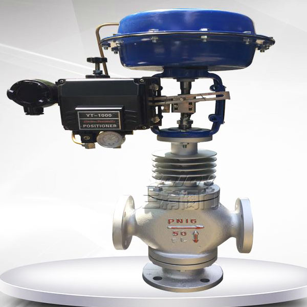 氣動三通合流調節閥,氣動三通分流調節閥