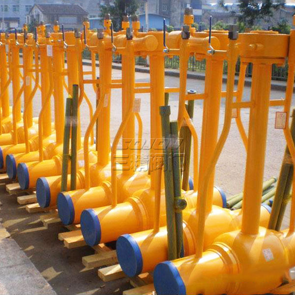 雙放散加長桿焊接球閥