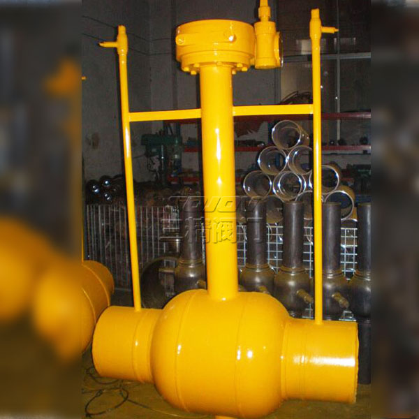 雙放散加長桿焊接球閥