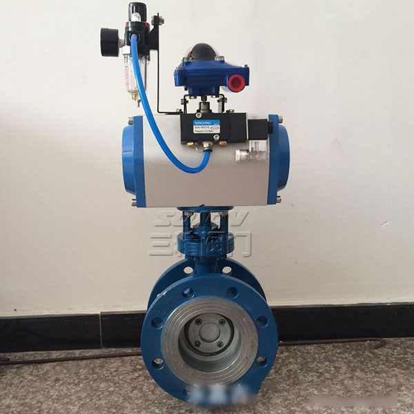 SD643H氣動法蘭式伸縮蝶閥