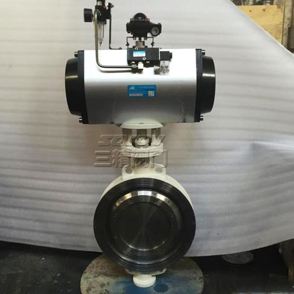 D673H氣動對夾式硬密封蝶閥