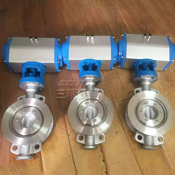 D673H氣動對夾式硬密封蝶閥