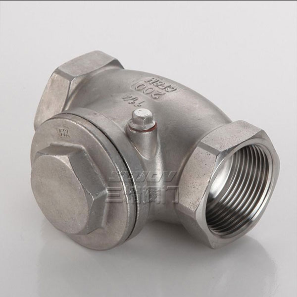 H14W不銹鋼螺紋旋啟式止回閥