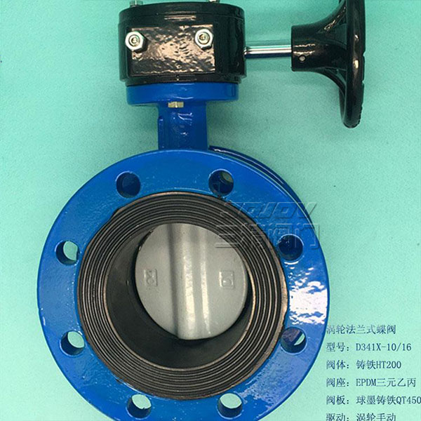 D341X蝸輪傳動法蘭式蝶閥