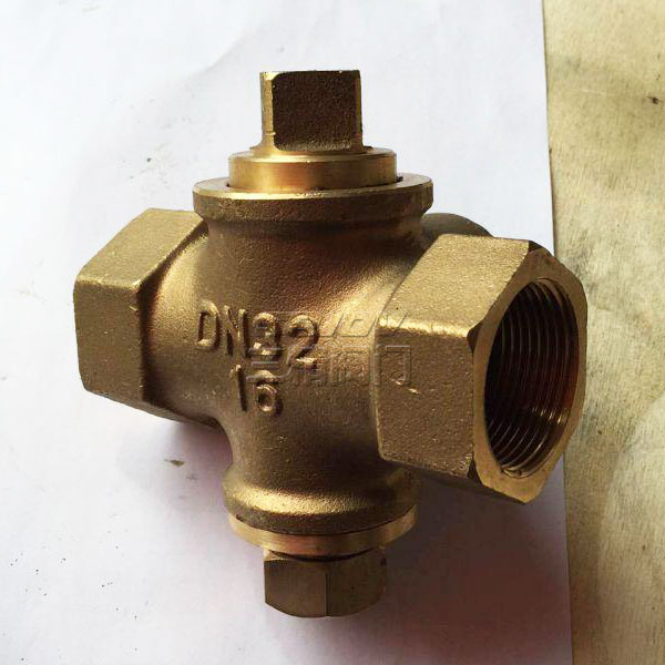 X16W-1.0T三通內螺全銅旋塞閥