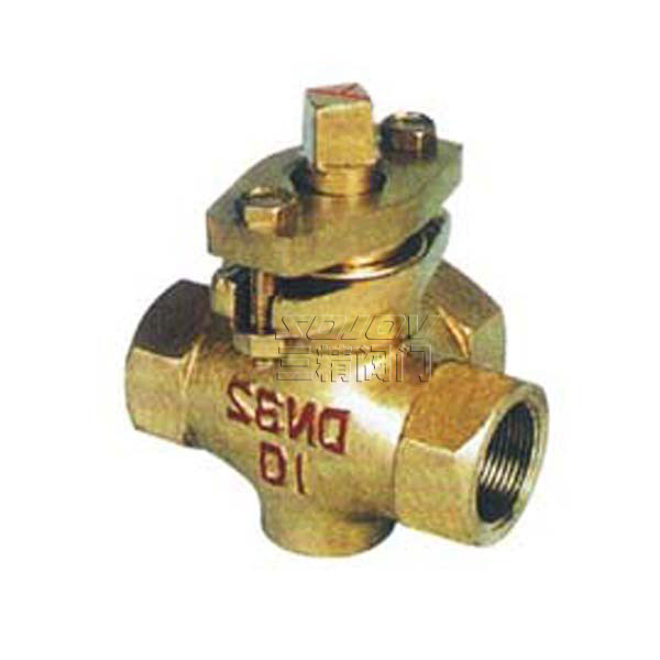 X14W-1.0T三通內螺全銅旋塞閥