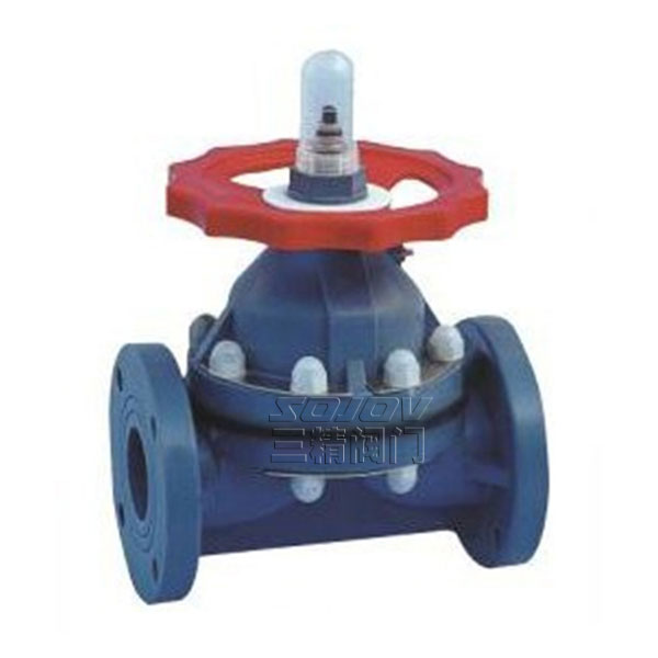 G41W塑料隔膜閥,增強聚丙烯隔膜閥