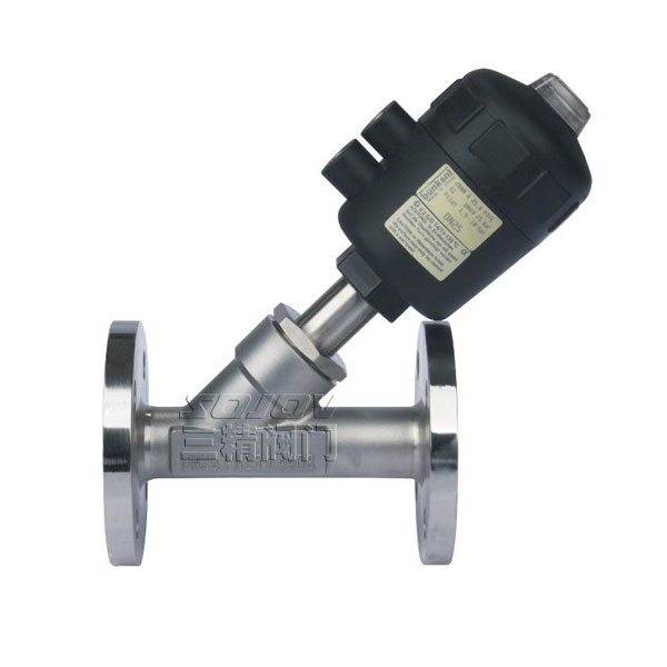 SJ641W不銹鋼法蘭式氣動角座閥