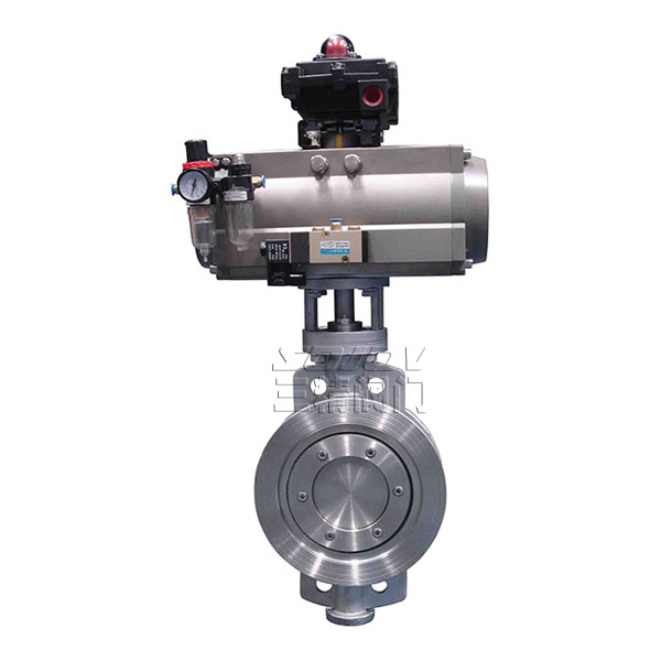 D673H氣動對夾式硬密封蝶閥