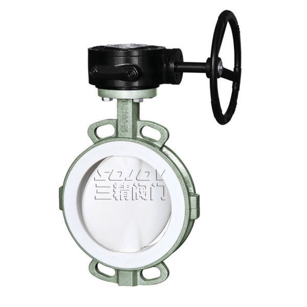 D371F4-16C蝸輪襯氟蝶閥