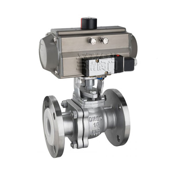 氣動不銹鋼襯氟球閥