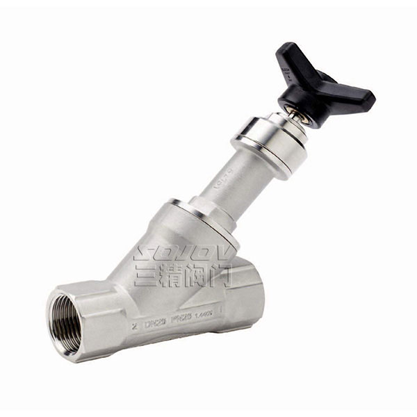 手動衛生級快裝角座閥