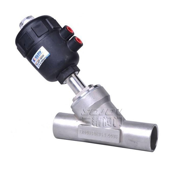 塑料頭焊接角座閥